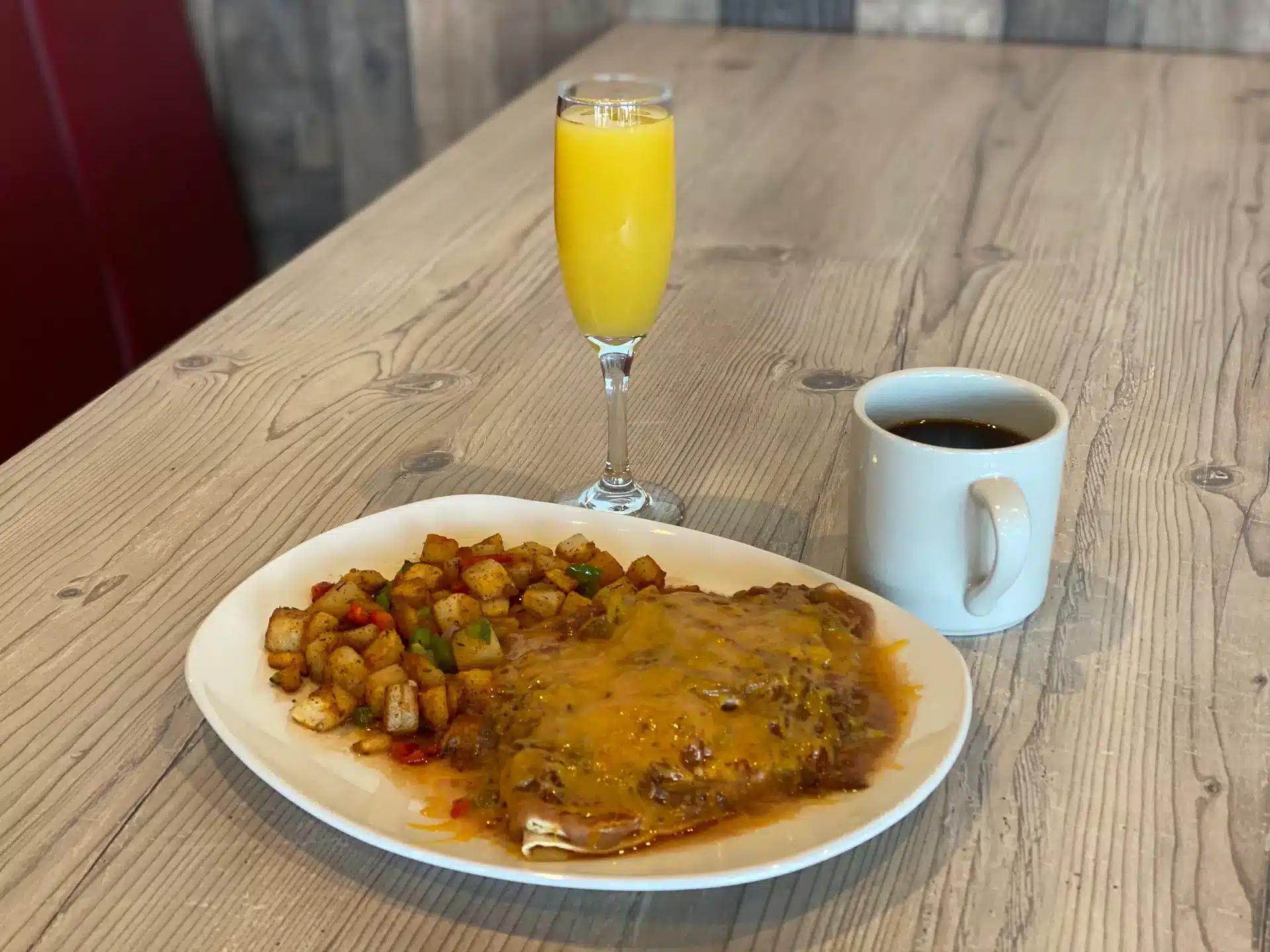 Dirty Birdies Sports Bar & Grill - Pork Huevos Rancheros